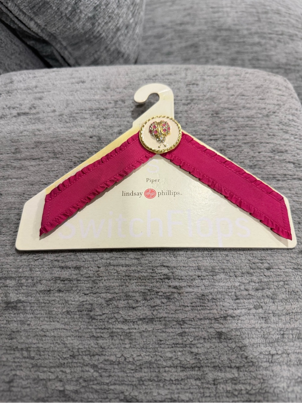 lindsay phillips hot pink ribbon SwitchFlops charm